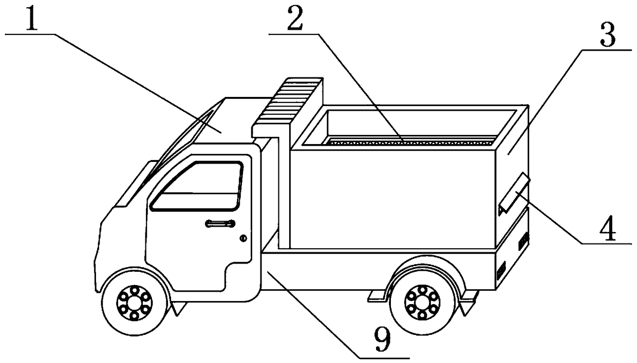 A transport device for ore and rock crushing