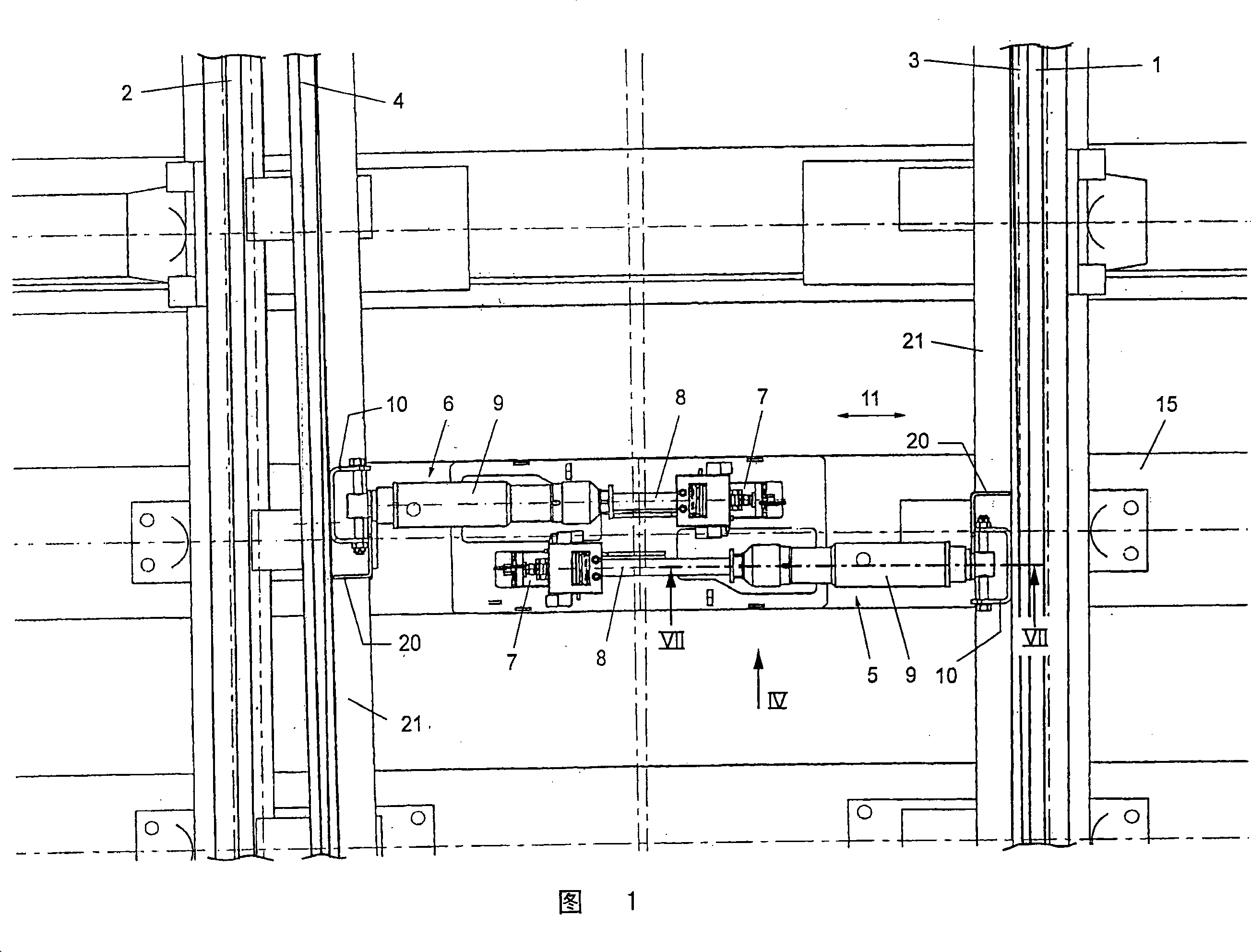 Device for examining the end position of displaceable parts of a rail switch