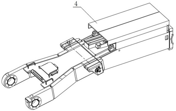 Advanced exploration drilling device of digging and anchoring integrated machine, digging and anchoring integrated machine and advanced exploration drilling method