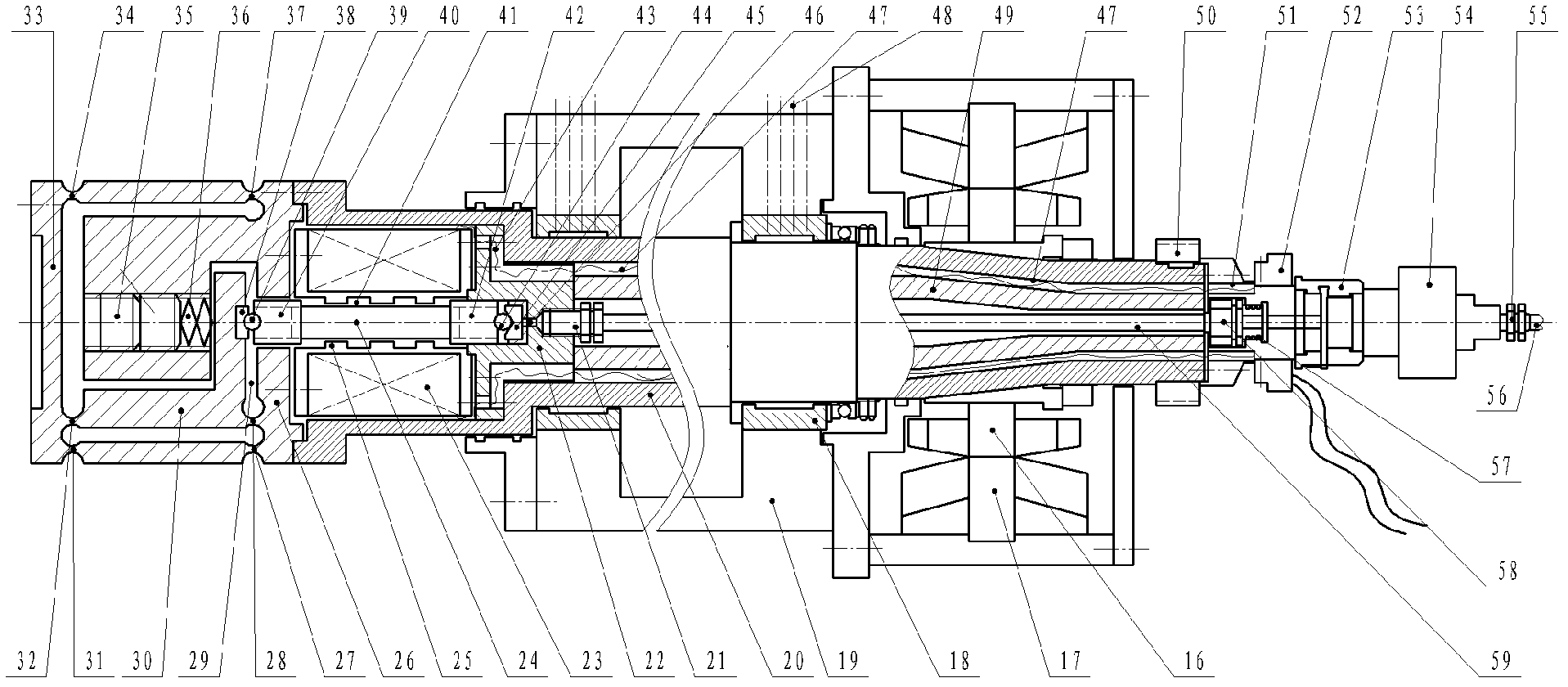 Novel compensating device for boring cutter