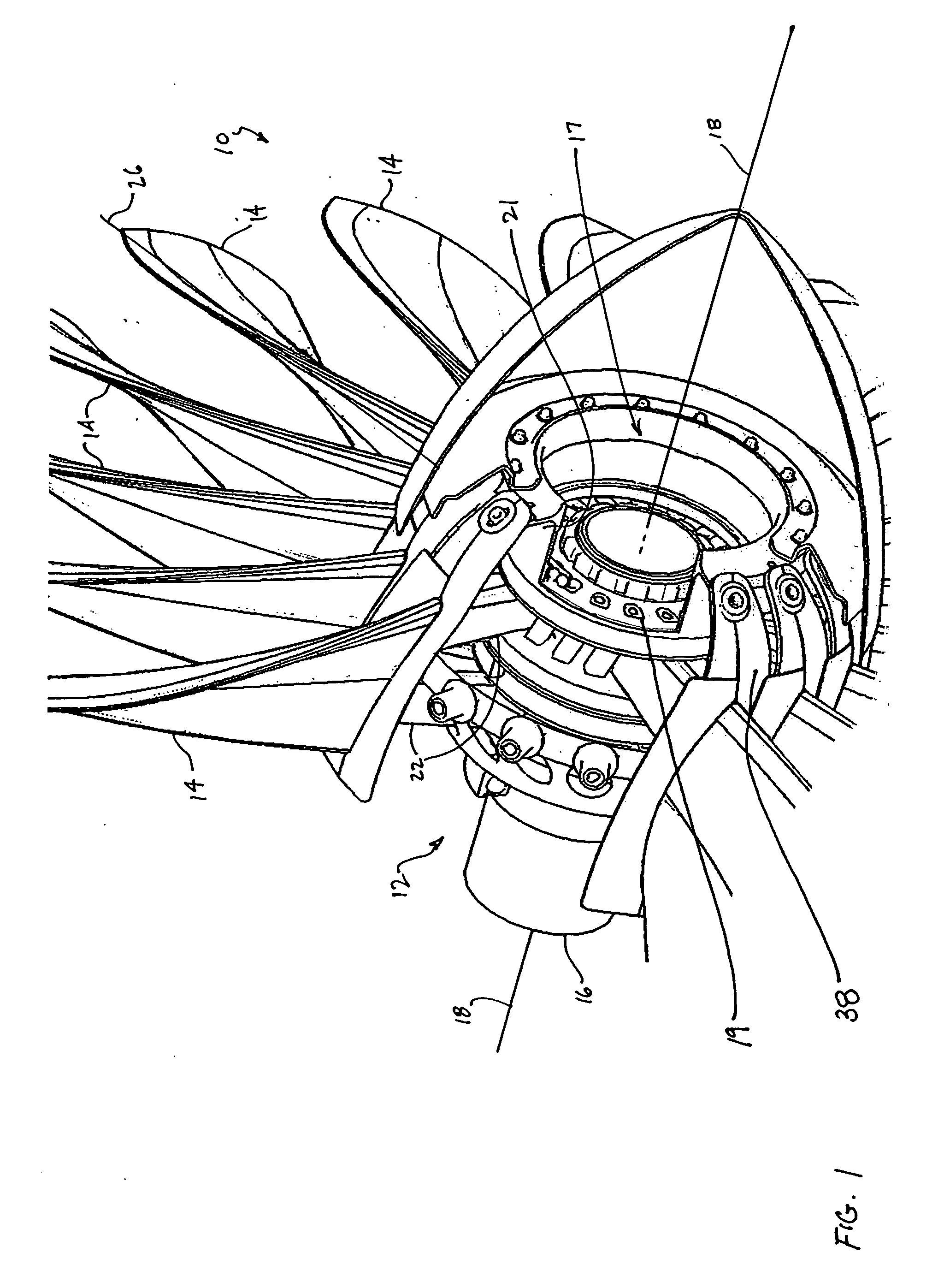 Variable pitch rotor blade with double flexible retention elements