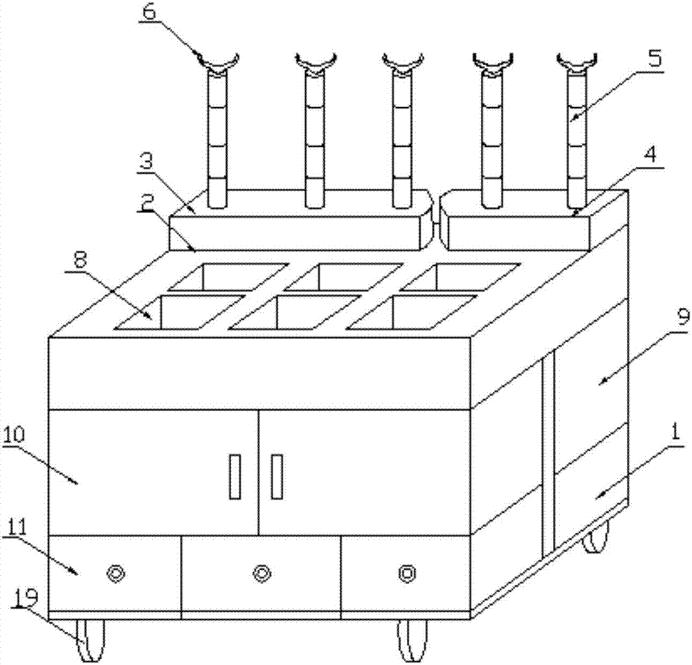 Novel infusion trolley for general surgery department