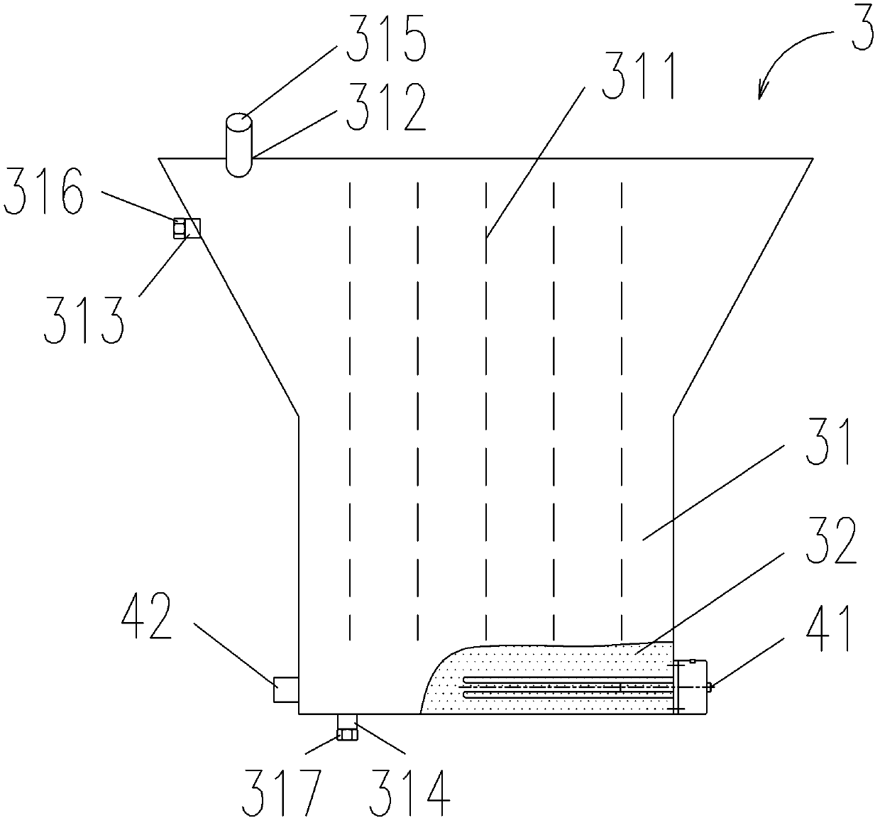 Thermal-insulation storage for finished asphalt