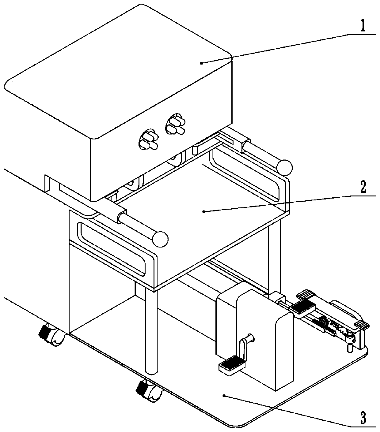 Rehabilitation exercise device after interventional therapy in department of cardiology