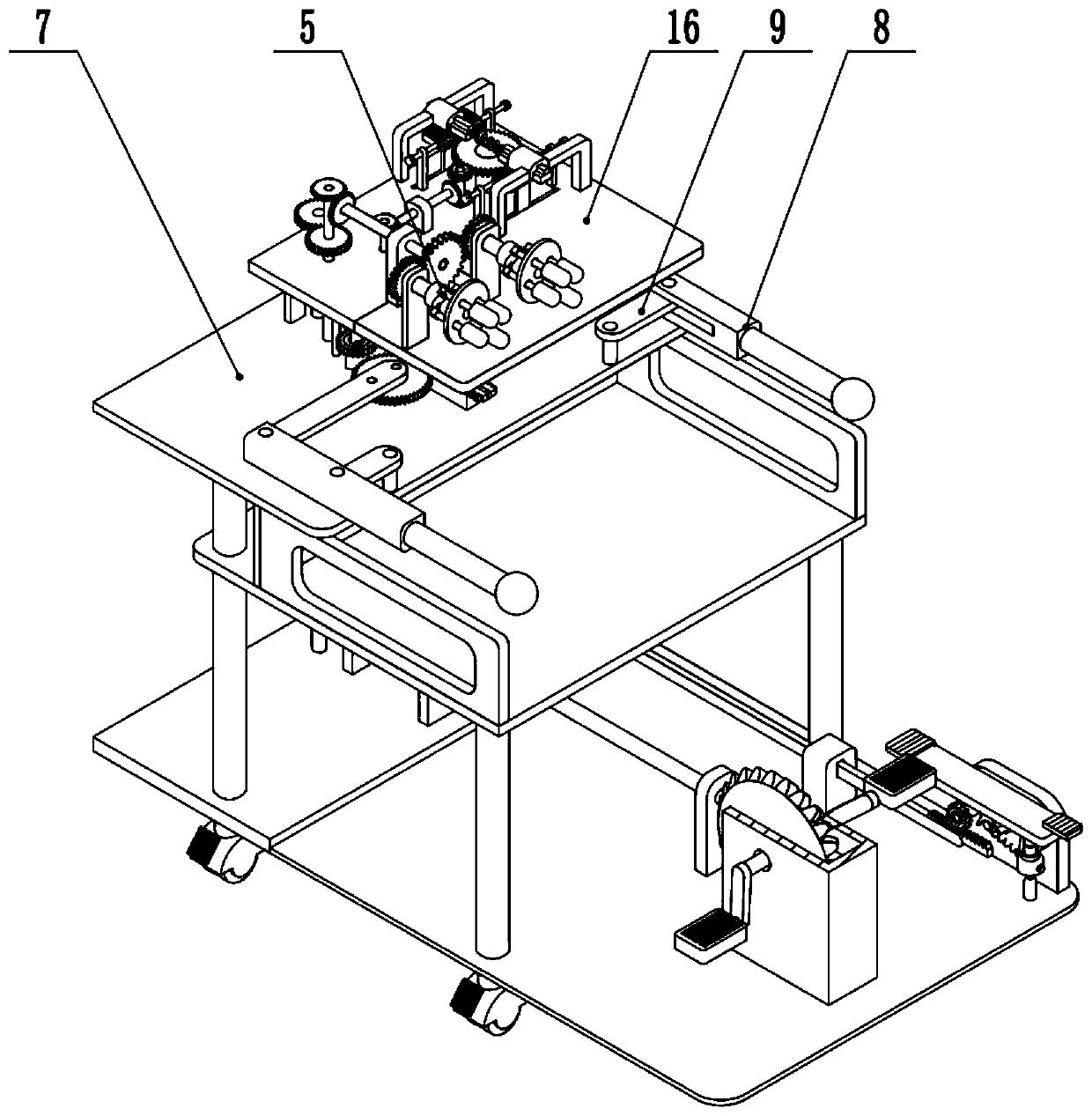 Rehabilitation exercise device after interventional therapy in department of cardiology