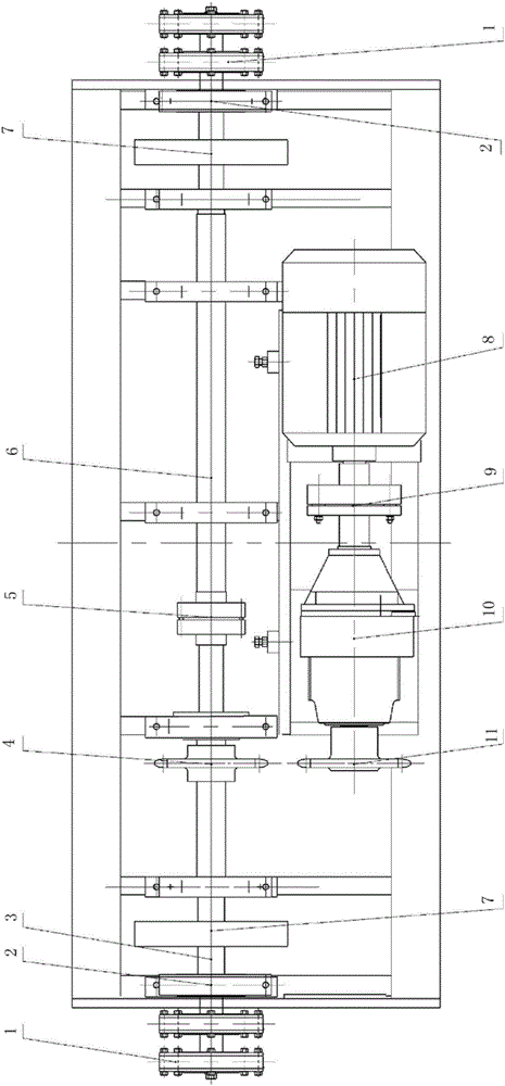 Double-sided needling type needle-punching machine