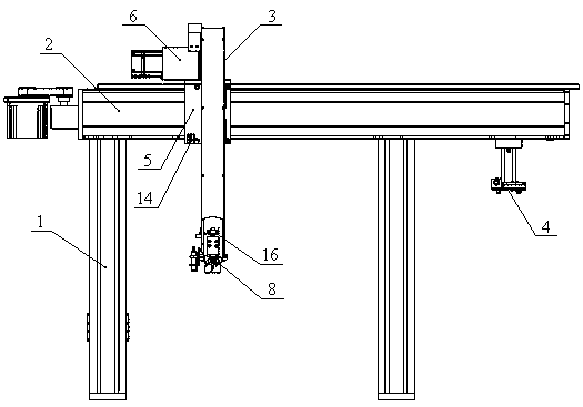 Single-shaft material taking and feeding manipulator