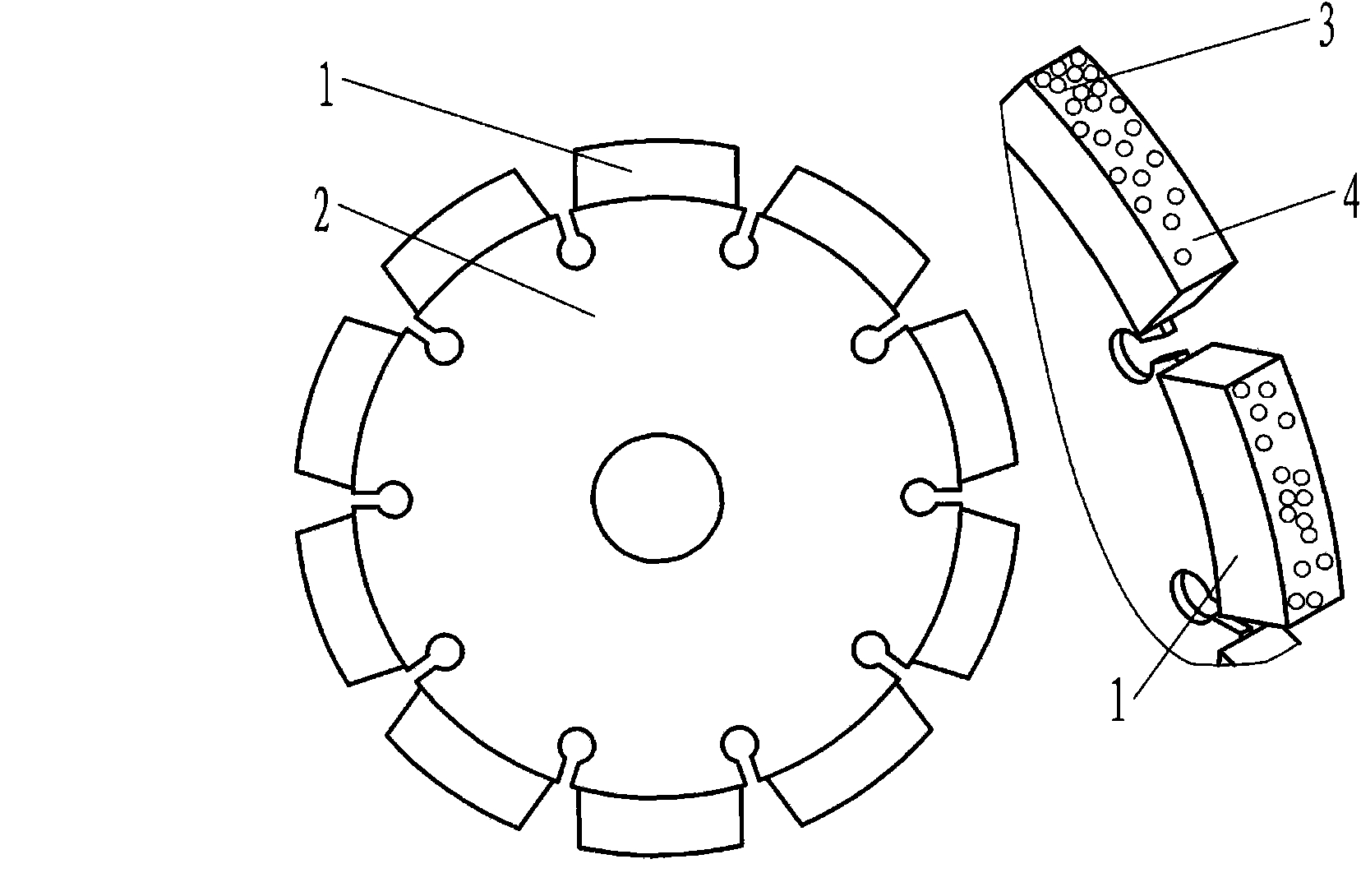 Realization method of oriented and orderly assignment of diamond in tool bit