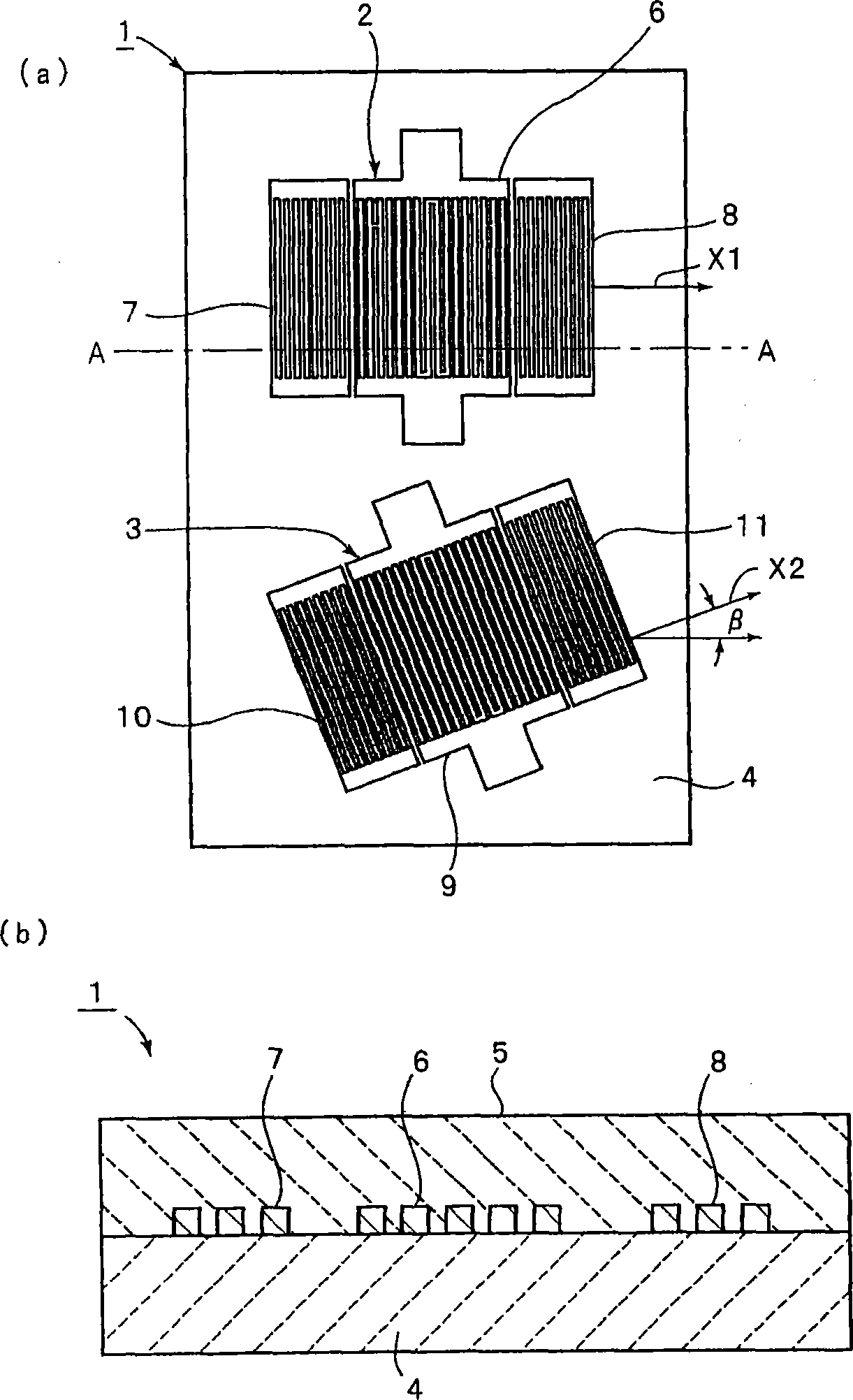 Acoustic boundary wave device