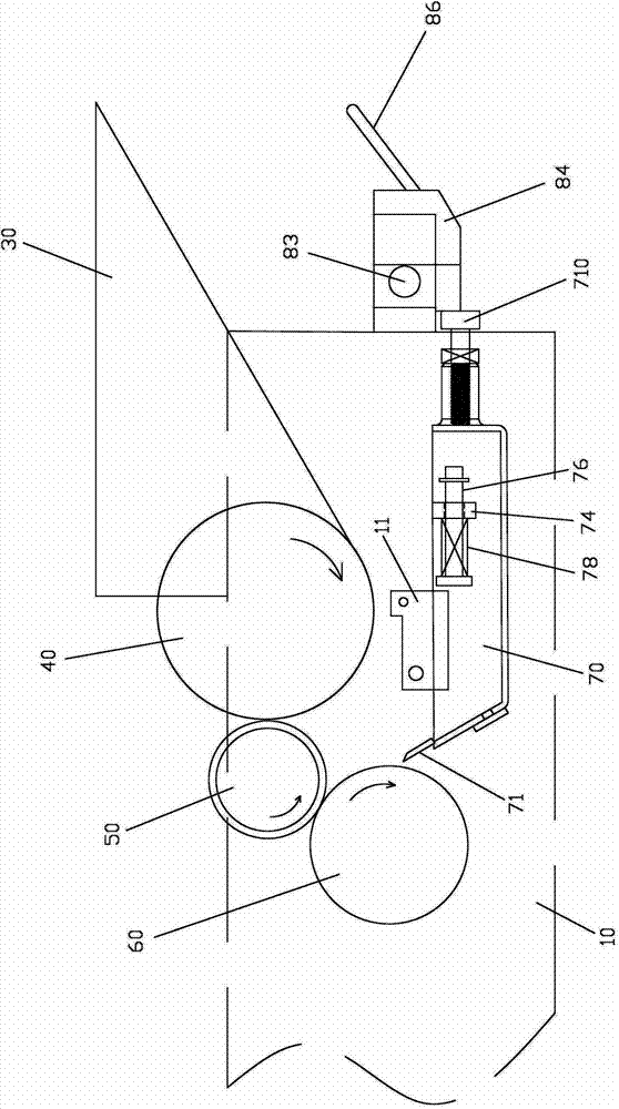 Quick cleaning device for printing color group