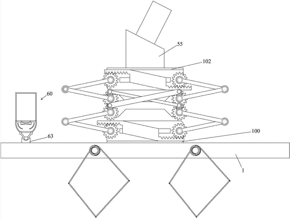 Robot structure for constructional engineering fire protection