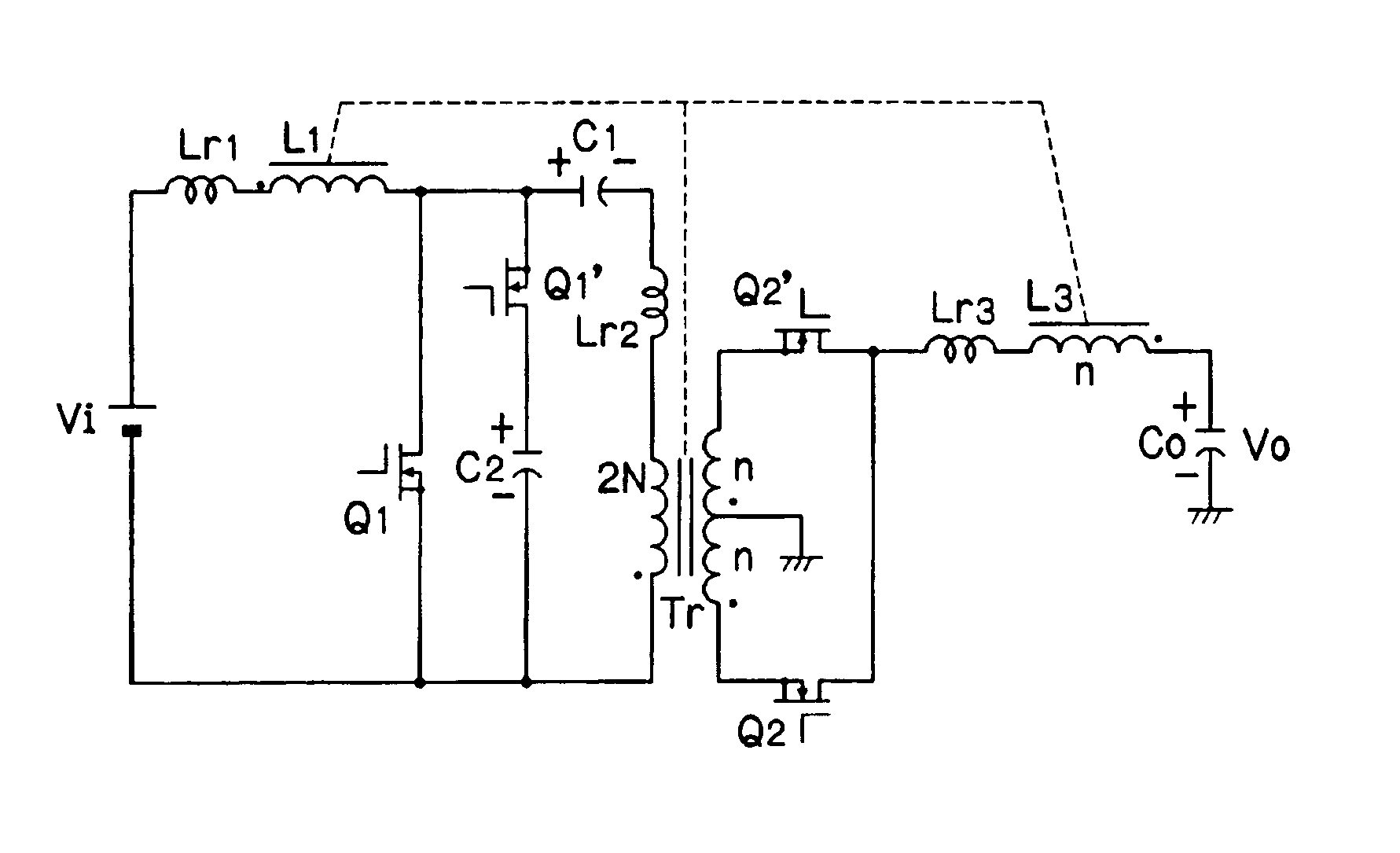 Insulating switching DC/DC converter