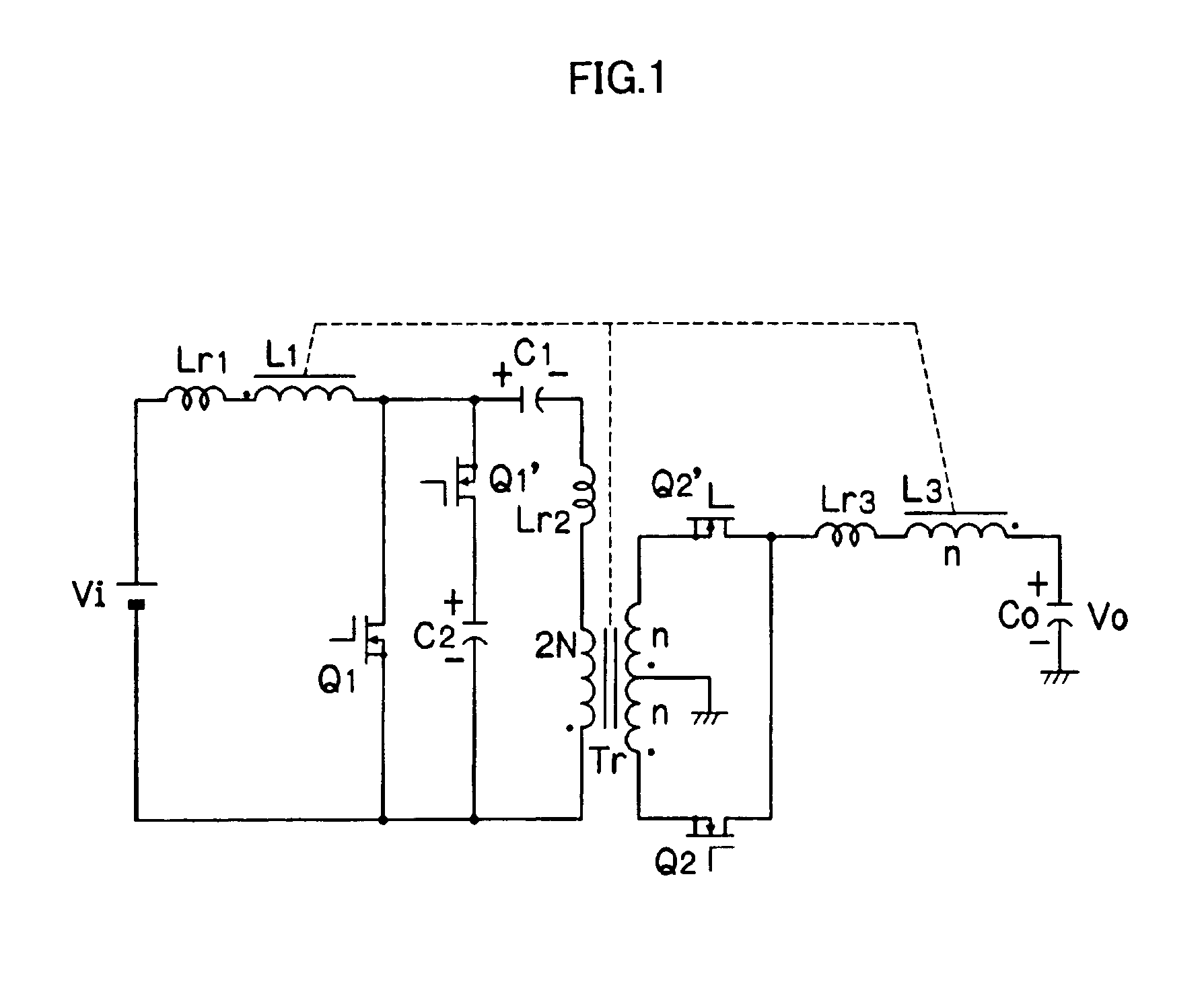 Insulating switching DC/DC converter