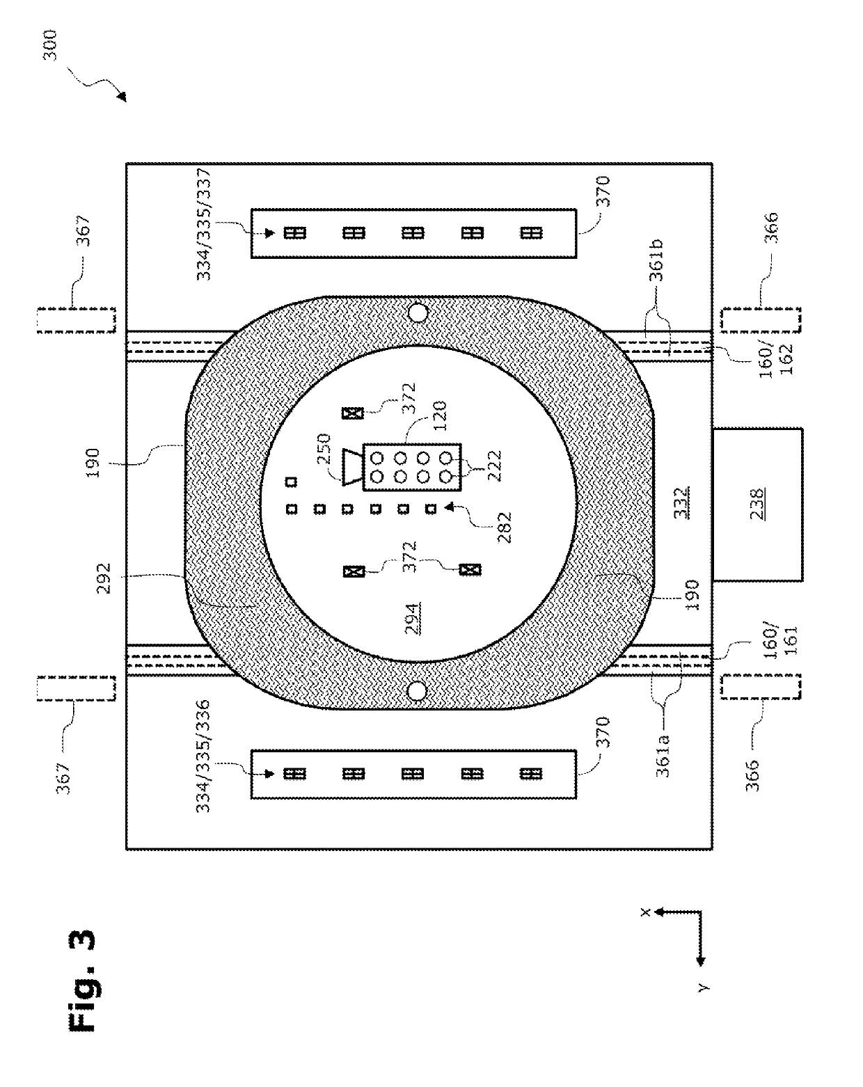 Placement machine and method for equipping a substrate with unhoused chips