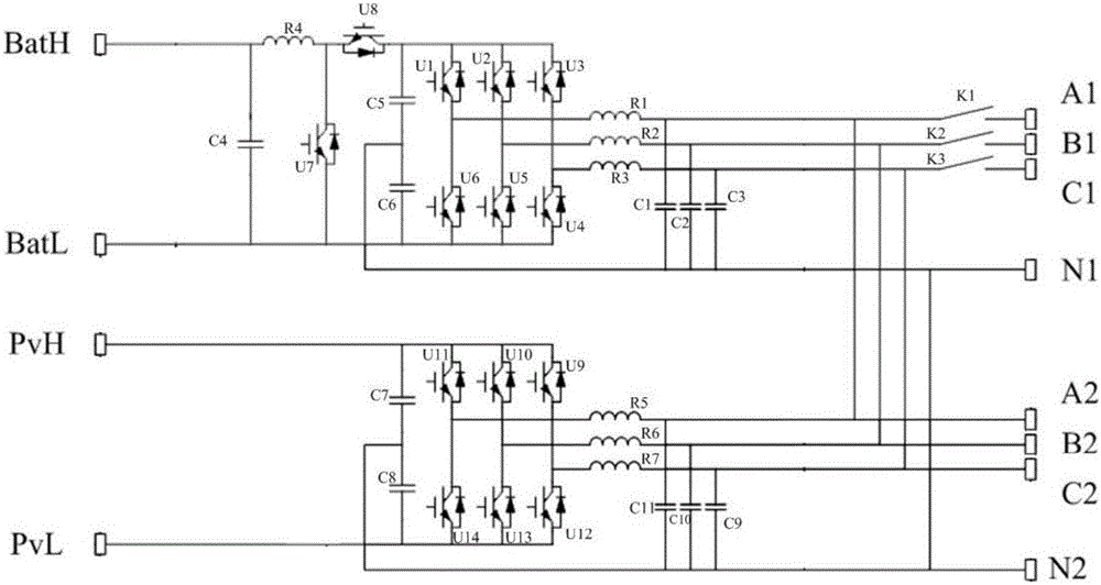 A household microgrid integrated grid-connected device