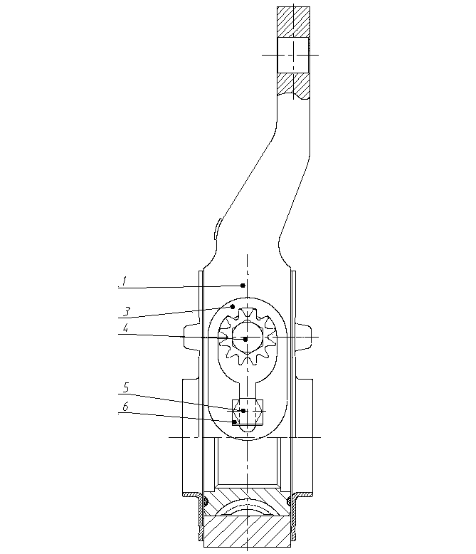 Blocking plate type locking device for automotive adjusting arm