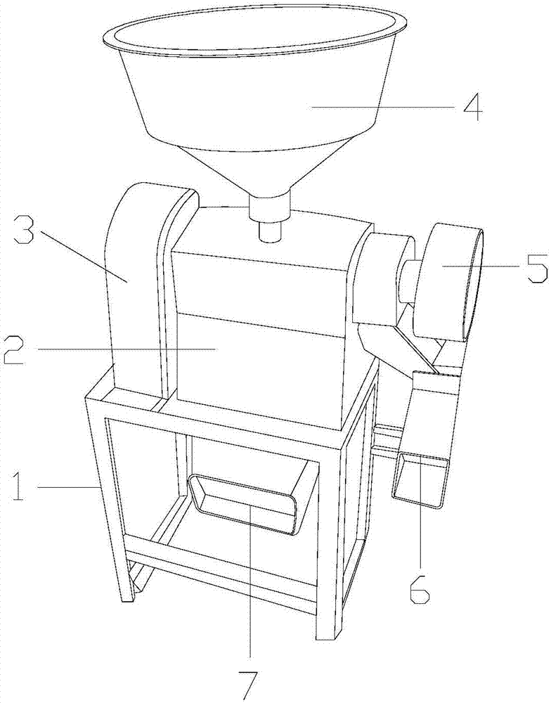 Agricultural equipment for quick lossless unhusking of oats