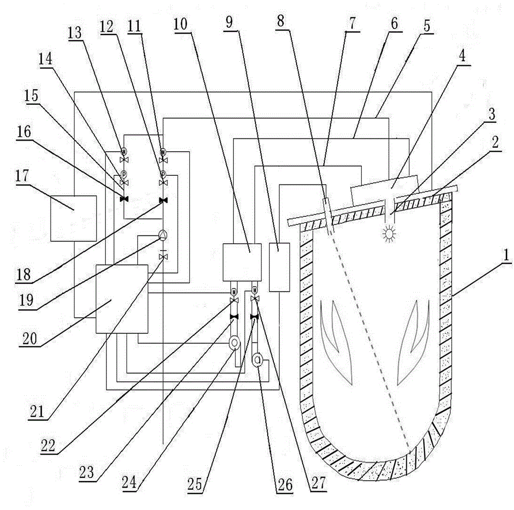 Precise baking device for steel ladles