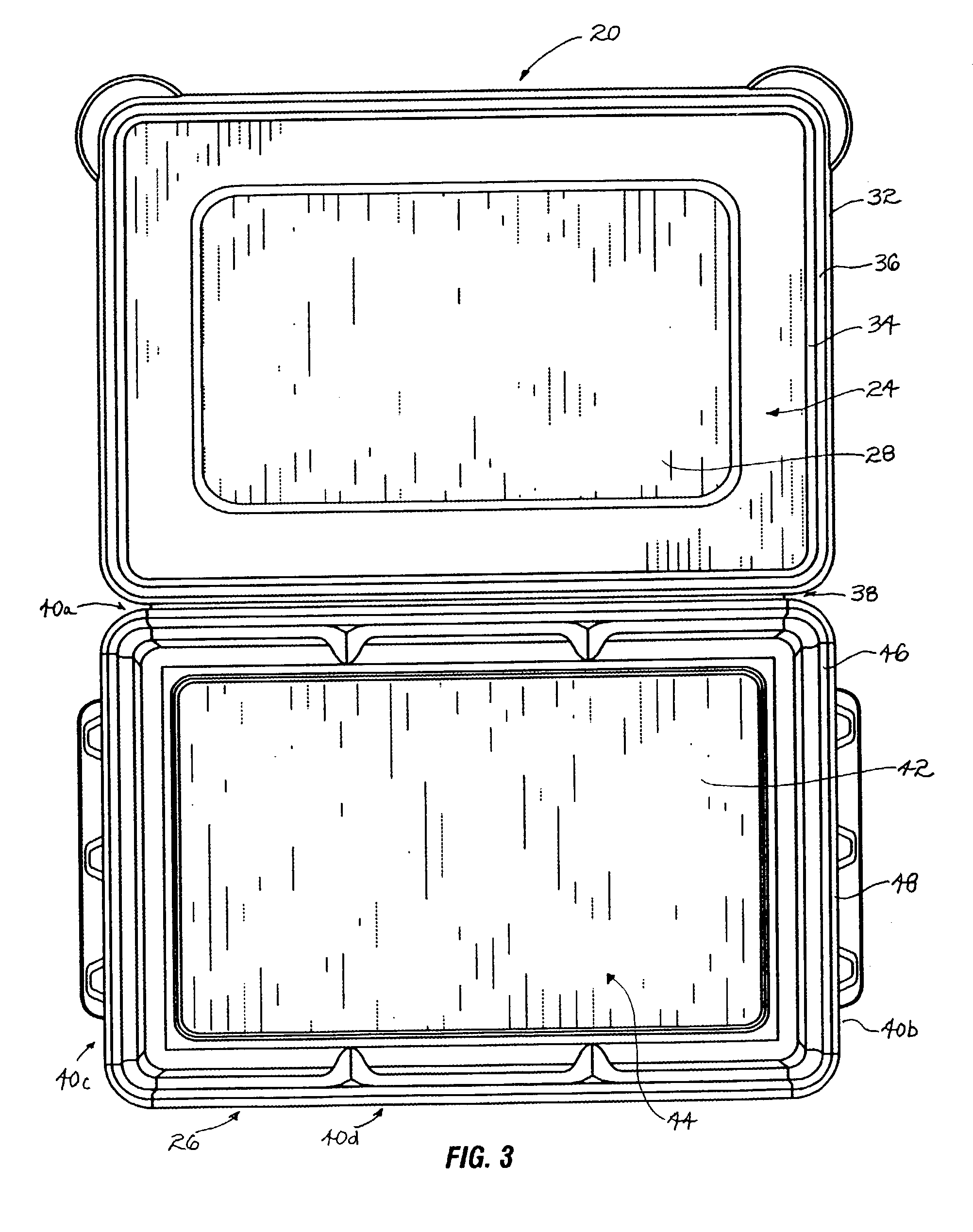 Liquid resistant cooler container