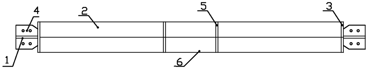 Assembled large-scale buckling-restrained bracing member