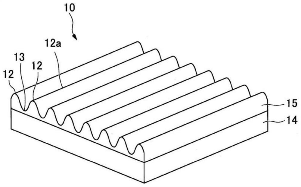 Surface relief sheet, screen, image display system and transfer roller