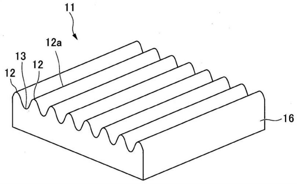 Surface relief sheet, screen, image display system and transfer roller