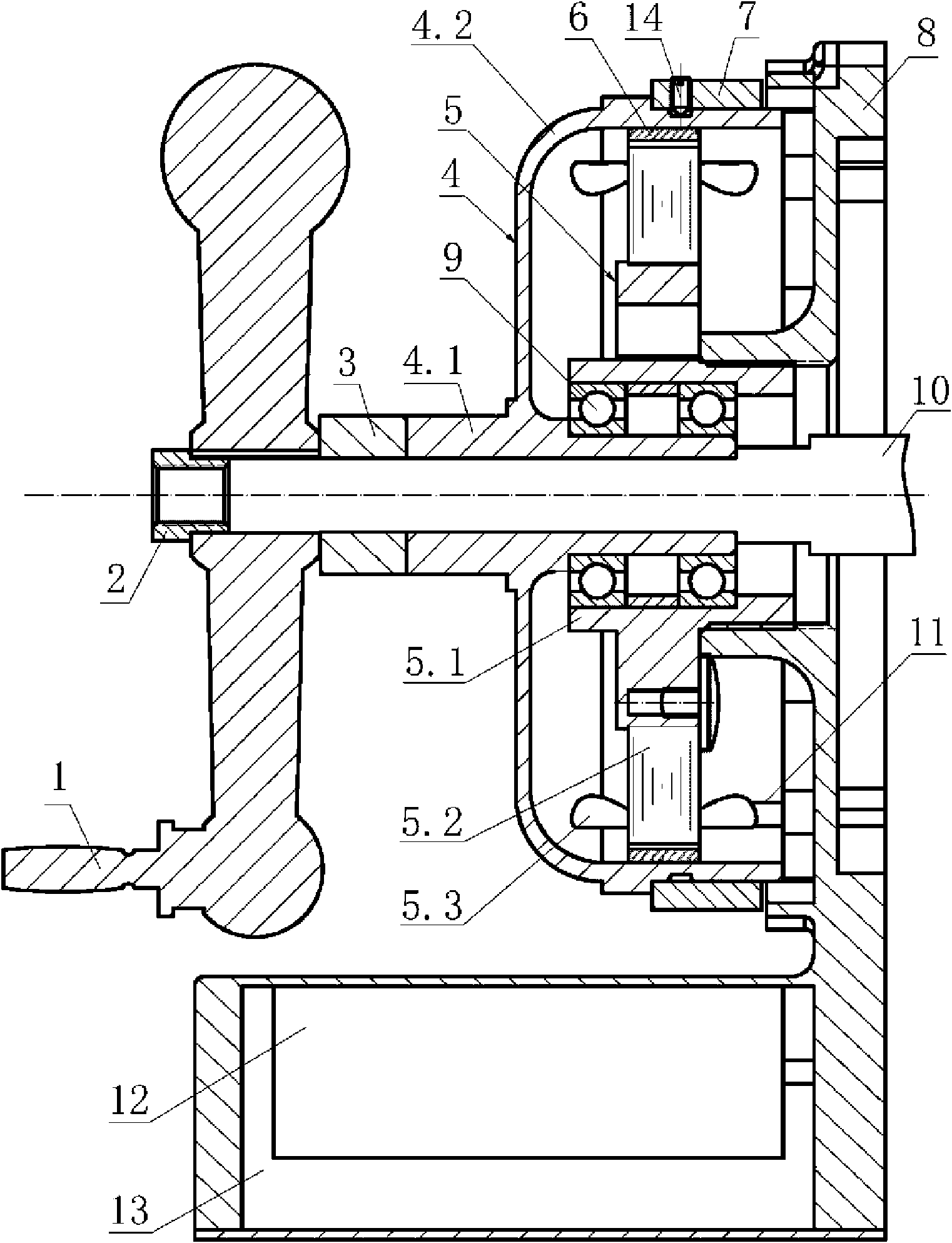 Direct-drive type feeding device of milling machine