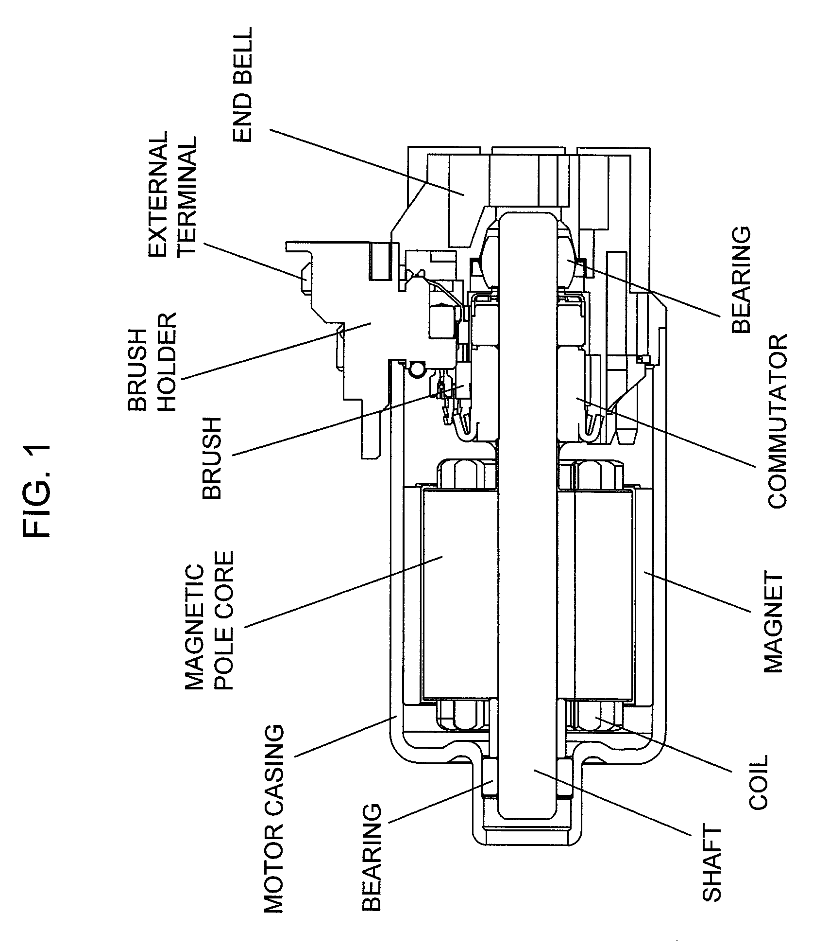 Small-sized motor having ring-shaped field magnet