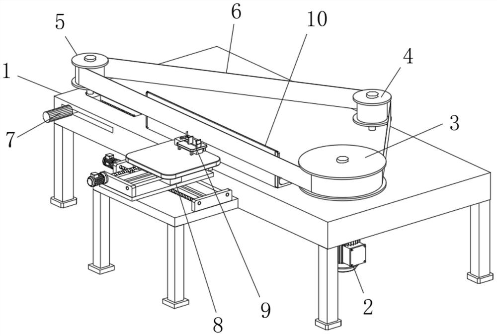 Automatic polishing device for automobile square parts