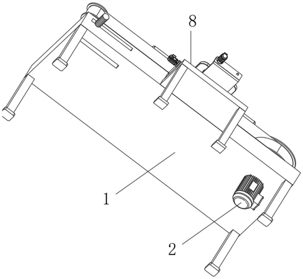 Automatic polishing device for automobile square parts