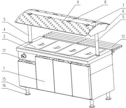 Marine dry type heat preservation platform