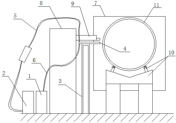 A kind of rigid polyurethane foam waste recycling spraying method