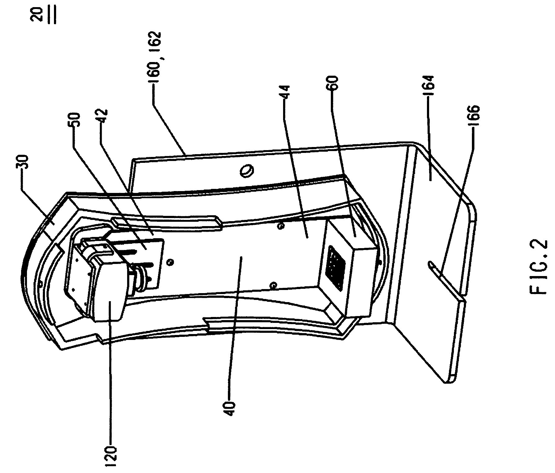 Dental x-ray film viewing device