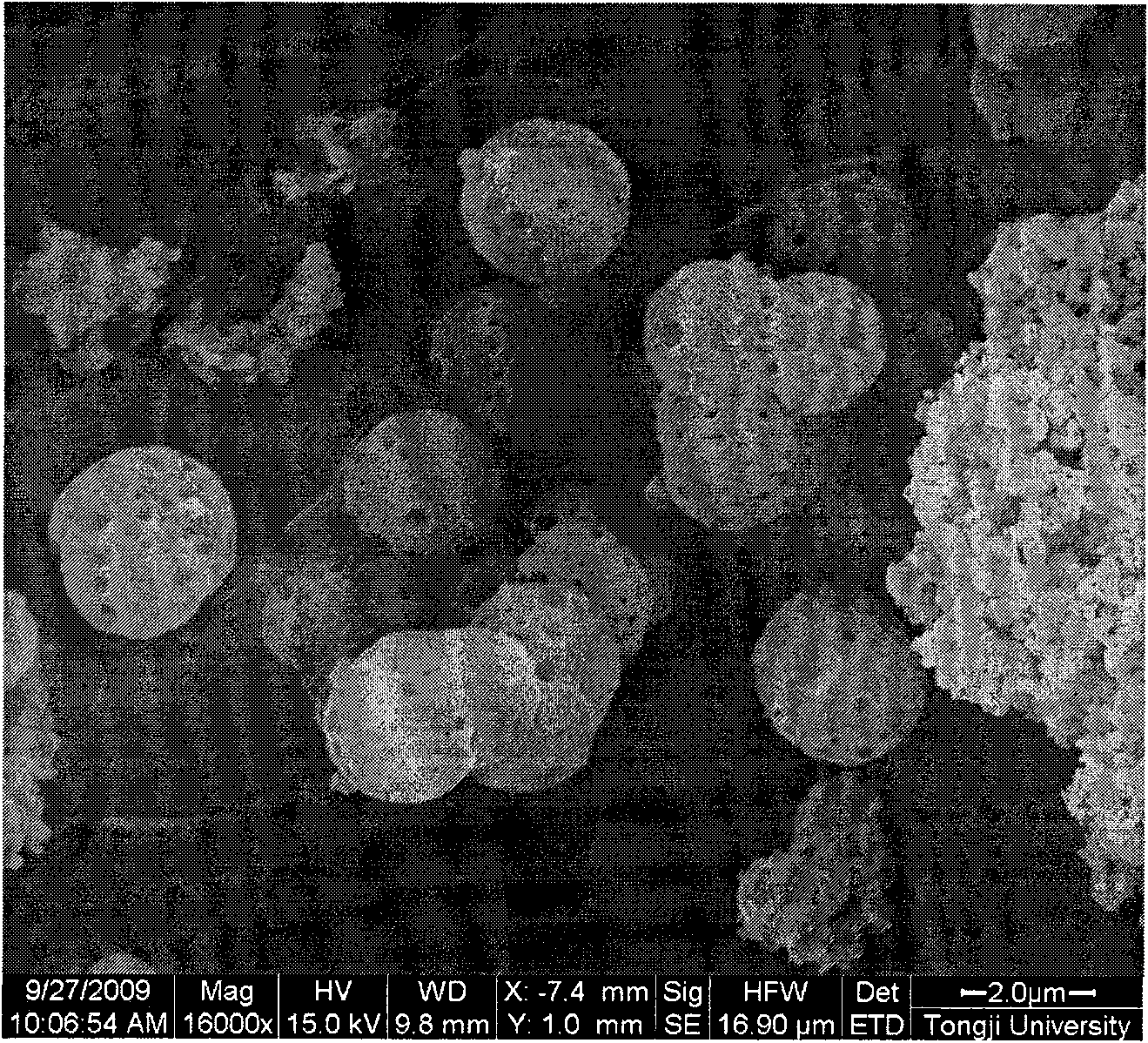 Method for preparing nanocapsule powder of urea-formaldehyde-resin-encapsulated phase-change material