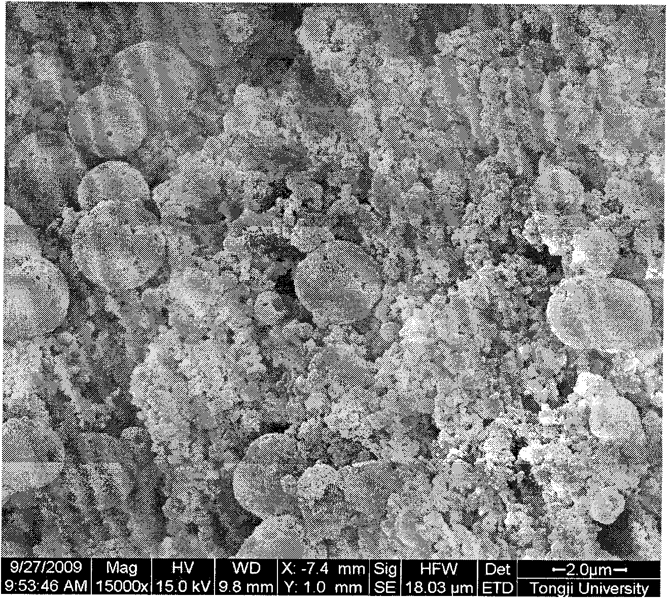 Method for preparing nanocapsule powder of urea-formaldehyde-resin-encapsulated phase-change material