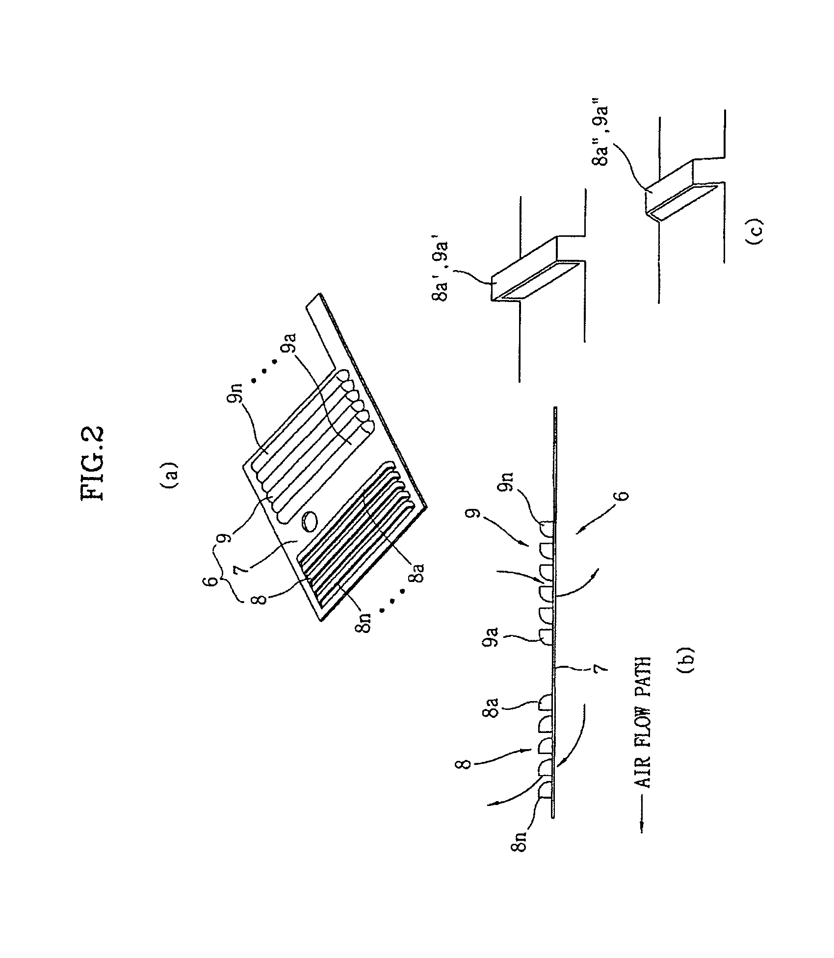 Outside air introduction grill for inducting natural convection in air influx room