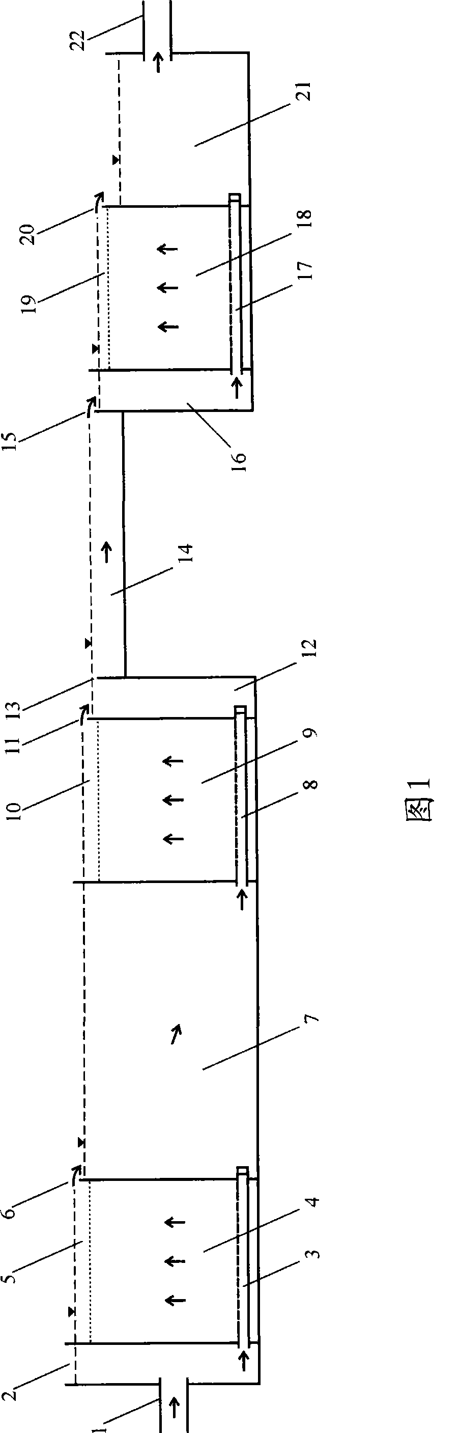 Wet land technique for deep purification of tail water of sewage plant