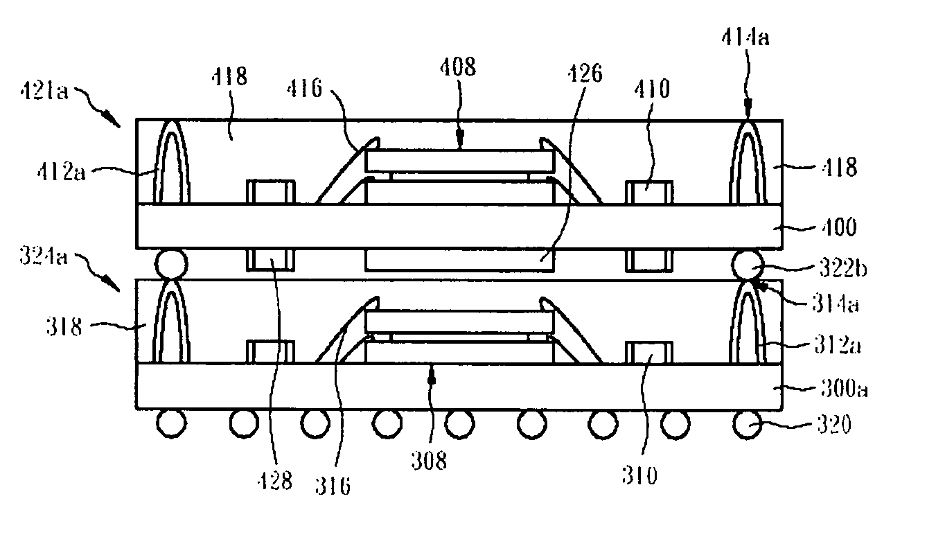 Method for manufacturing stacked package structure