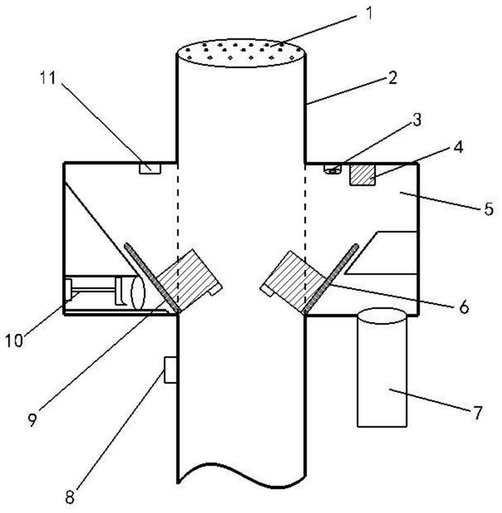 A kind of anti-falling object device for municipal sewage pipeline