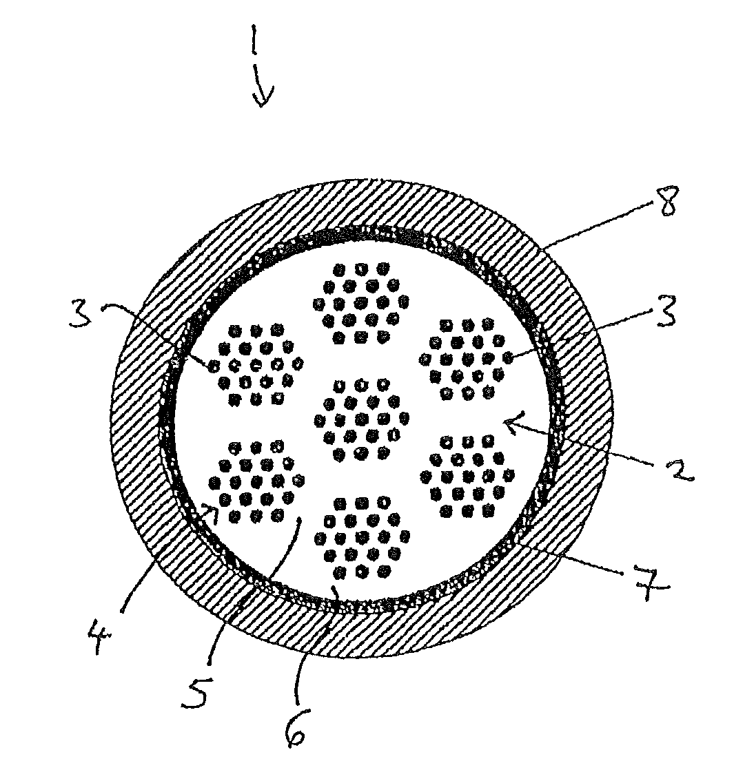 Superconducting composite, preliminary product of superconducting composite and method for producing same