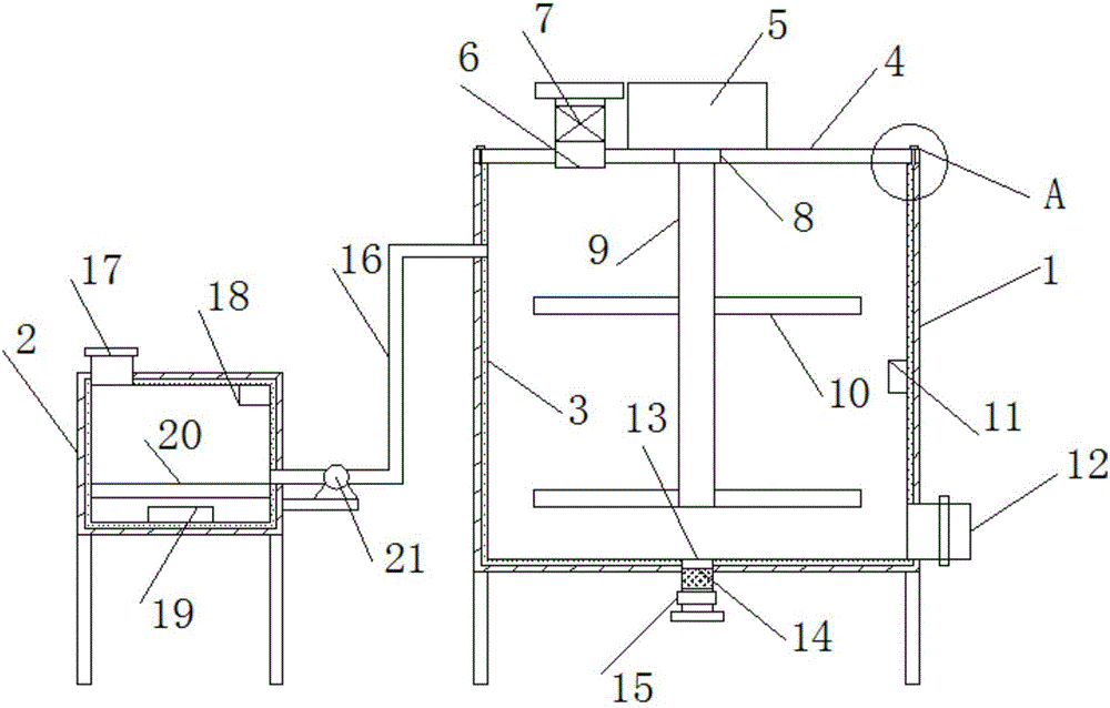 Heating-soaking treatment device of brown rice