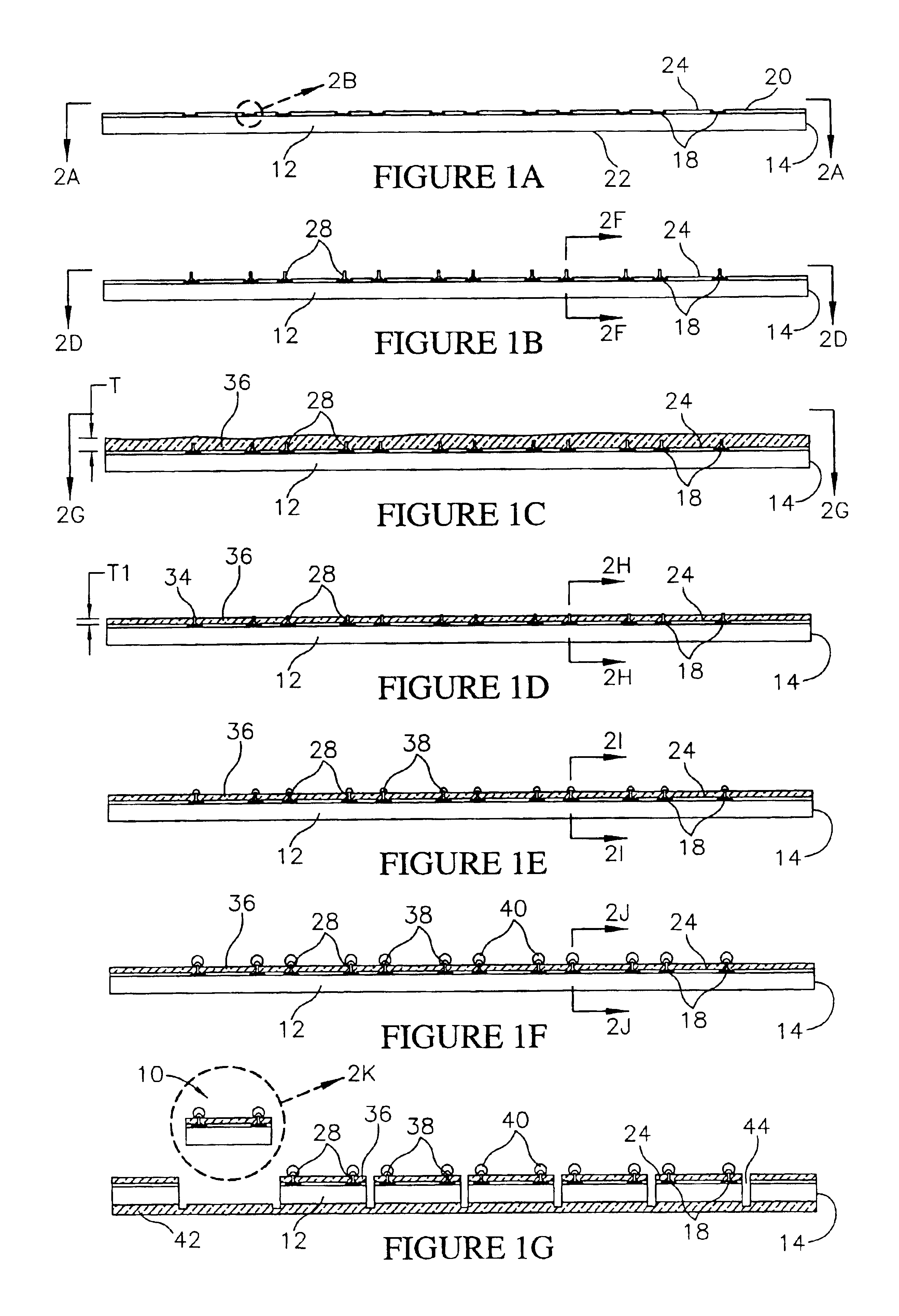 Semiconductor component having encapsulated, bonded, interconnect contacts