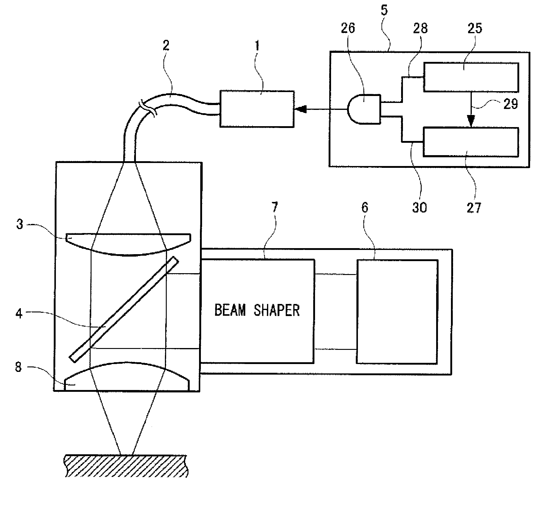 Laser apparatus and manufacturing method of a battery