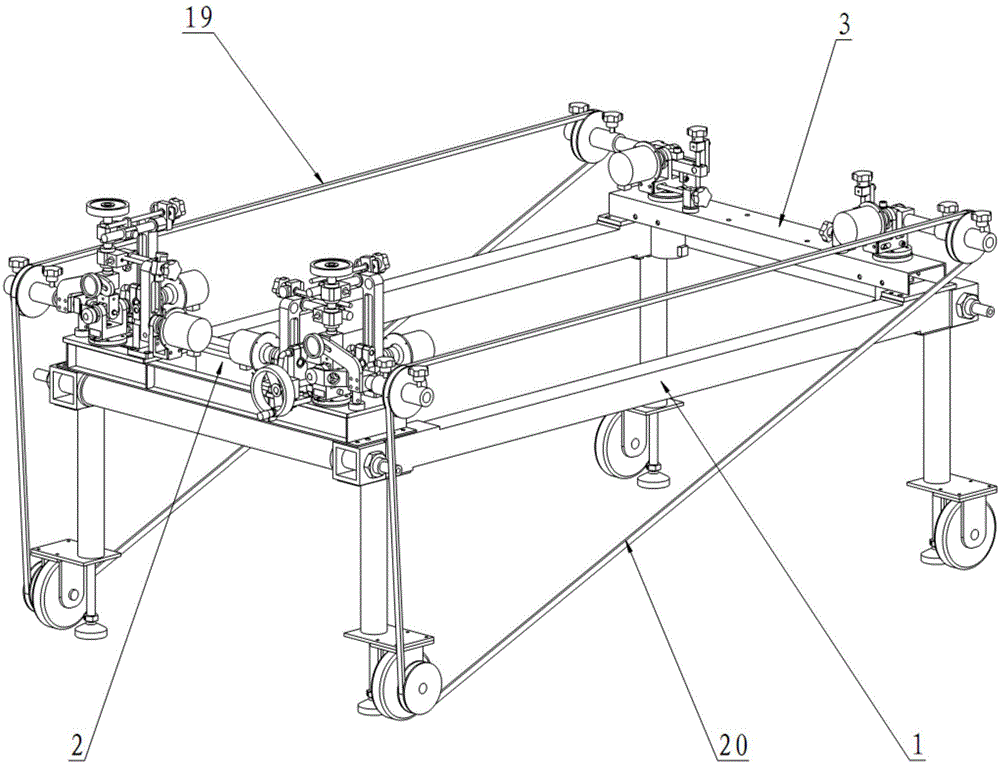 Verification device based on belt-driven four-wheel aligner