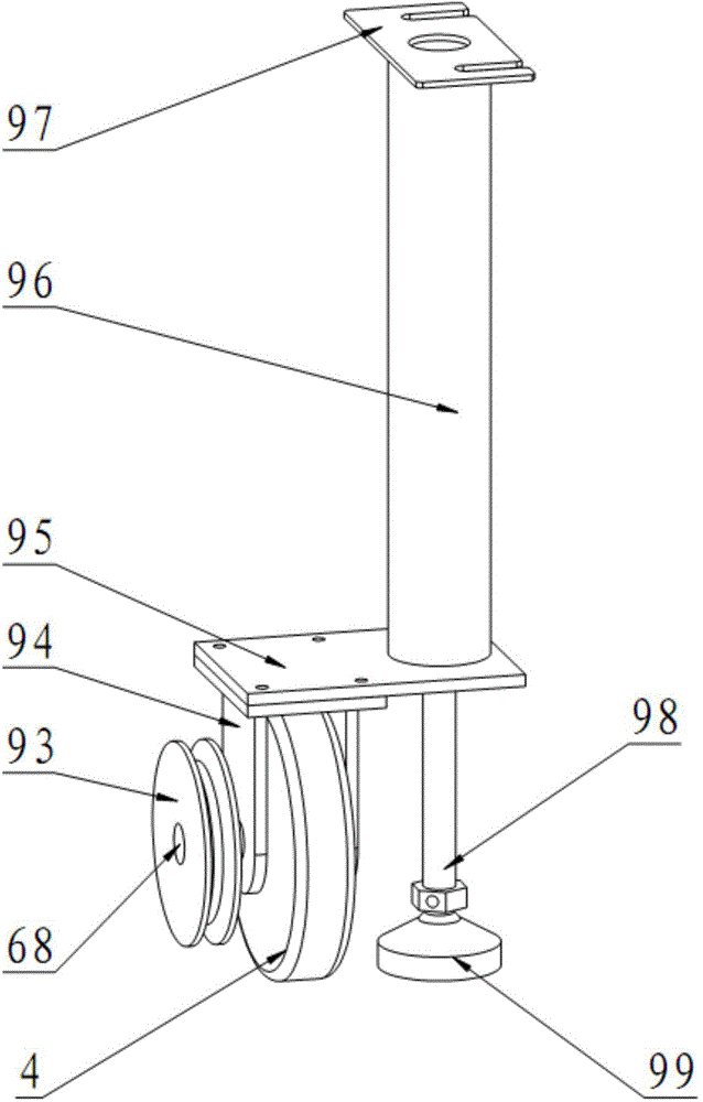 Verification device based on belt-driven four-wheel aligner