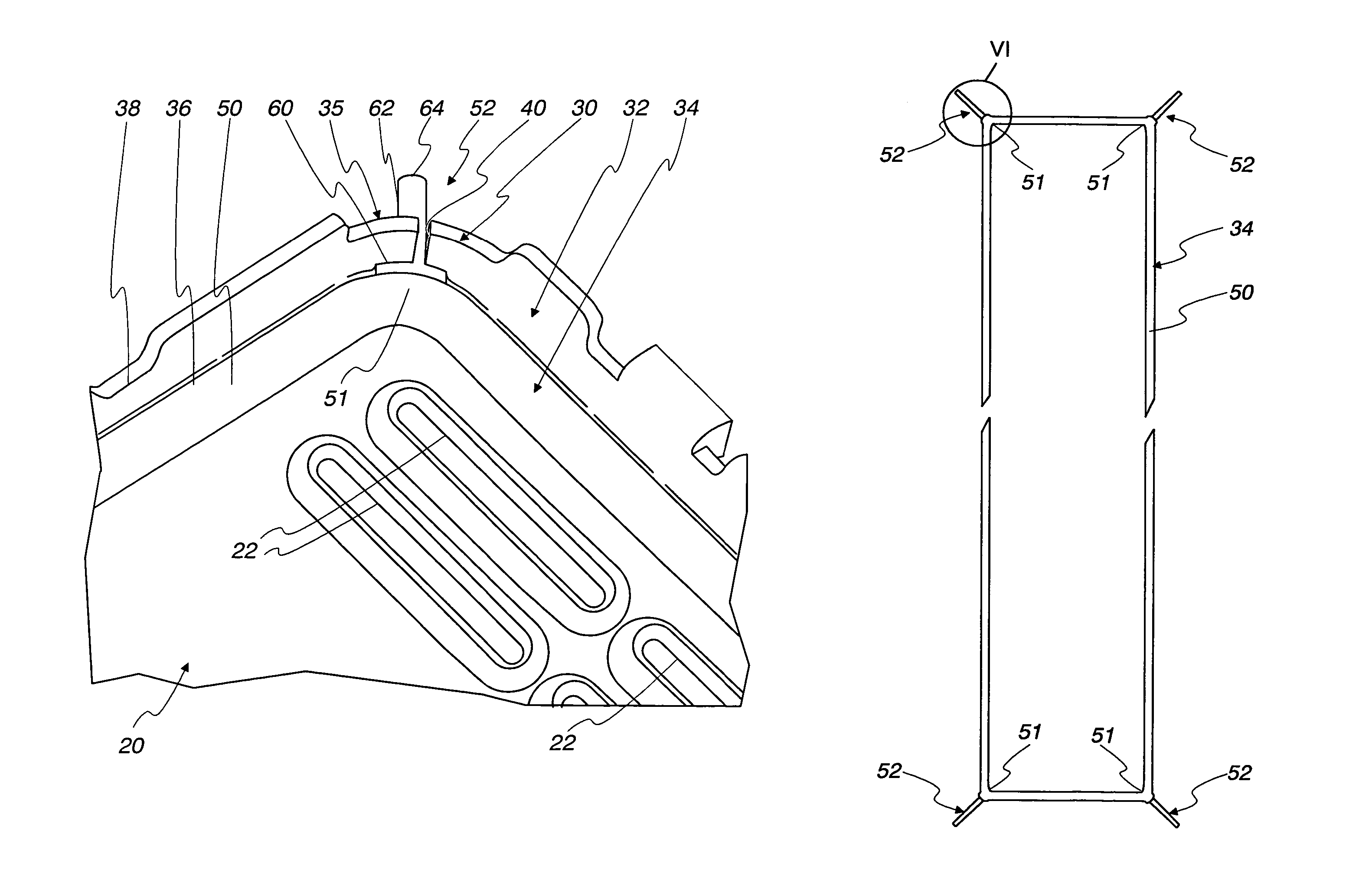 Elastomeric gasket in gasket well of heat exchanger