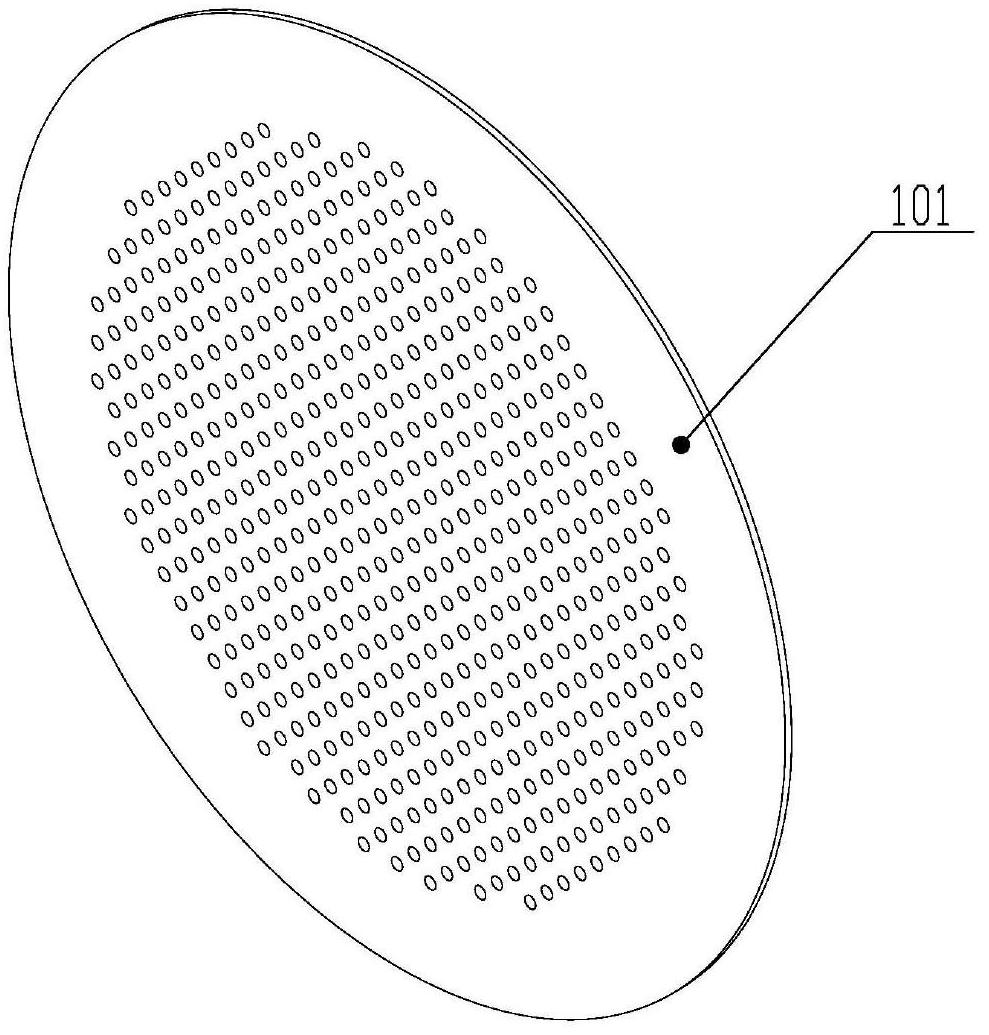 Spray head of MOCVD (metal organic chemical vapor deposition) equipment reactor and connection structure thereof