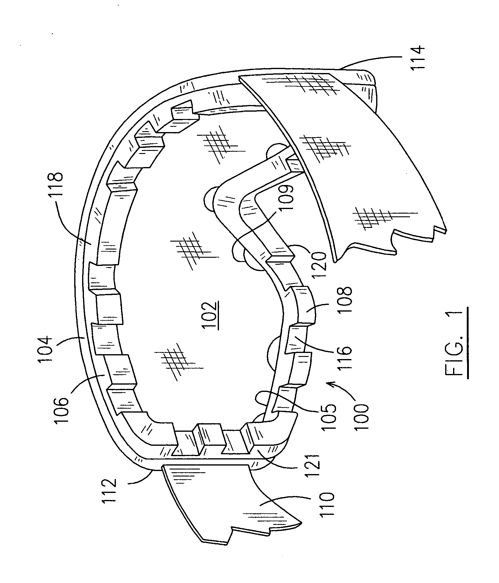 Lens attachment combined with formation of goggles frame