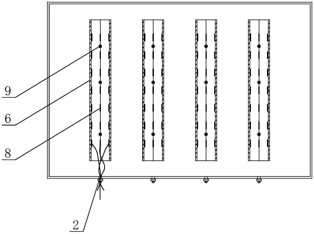 Simulation test device of sedimentation post-treatment of rain pipe in sea silt and method