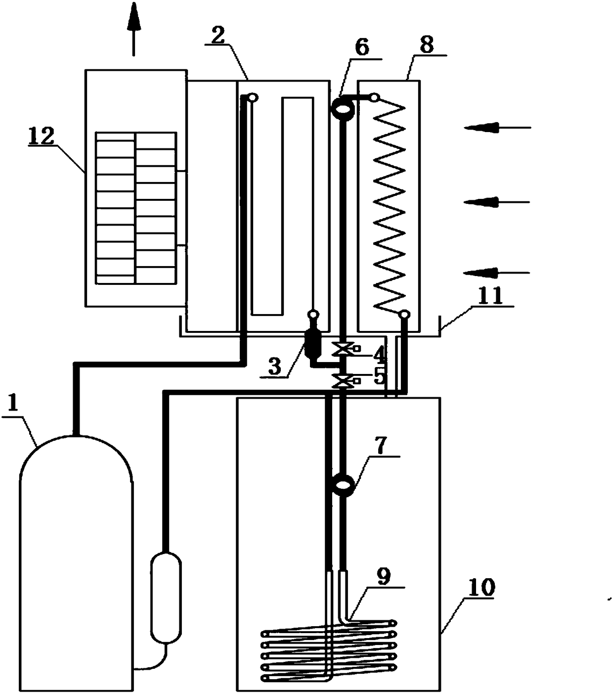 Novel refrigerating system and refrigerating method